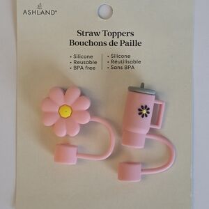 Ashland Pink Straw Toppers
